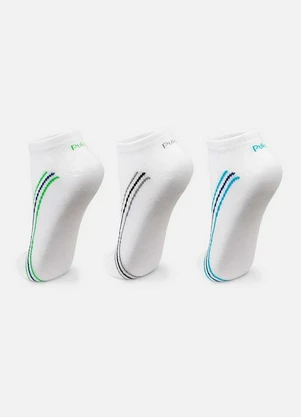 Kit com 3 Meias Cano Curto Puket 8547 - PUKET