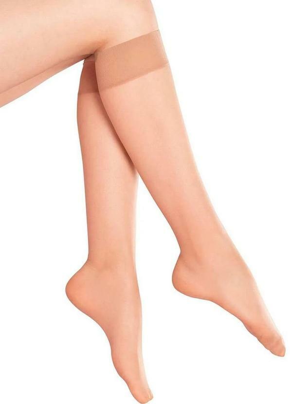 Lupo - Meia 3/4 Fio 15 com Elastano Loba 5540-001 6700-Natural-Peach