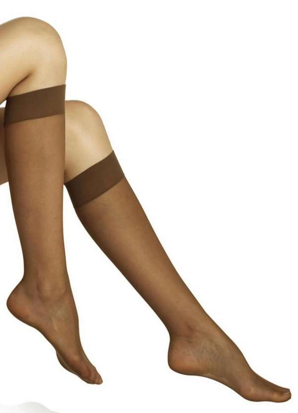 Lupo - Meia 3/4 Fio 15 com Elastano Loba 5540-001 693-Cacao
