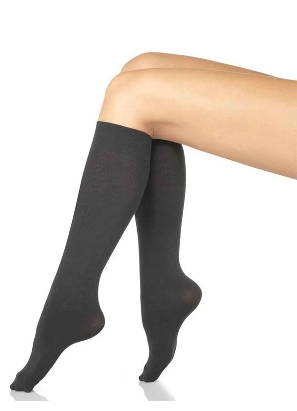 Lupo - Meia 3/4 Fio 80 Acrílico Loba 5538-001 999-Preta 2