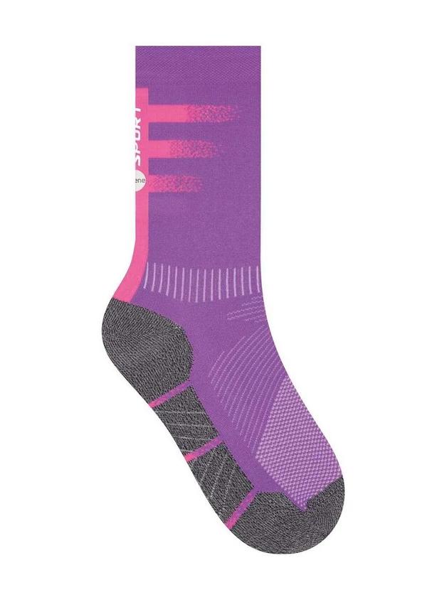 Selene - Meia Ciclismo Selene 4975-001 501-Violeta-Preto-Mescla