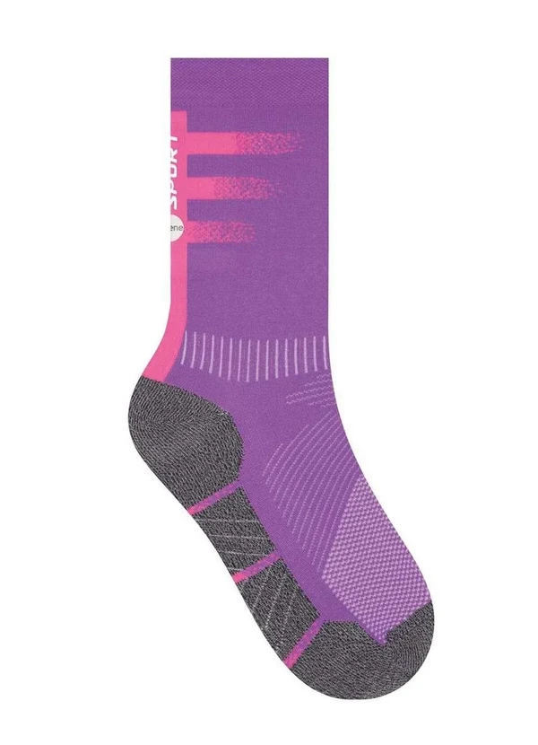 Selene - Meia Ciclismo Selene 4975-001 501-Violeta-Preto-Mescla