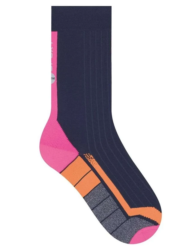 Selene - Meia Ciclismo Selene 4975-001 502-Grafite-Pink