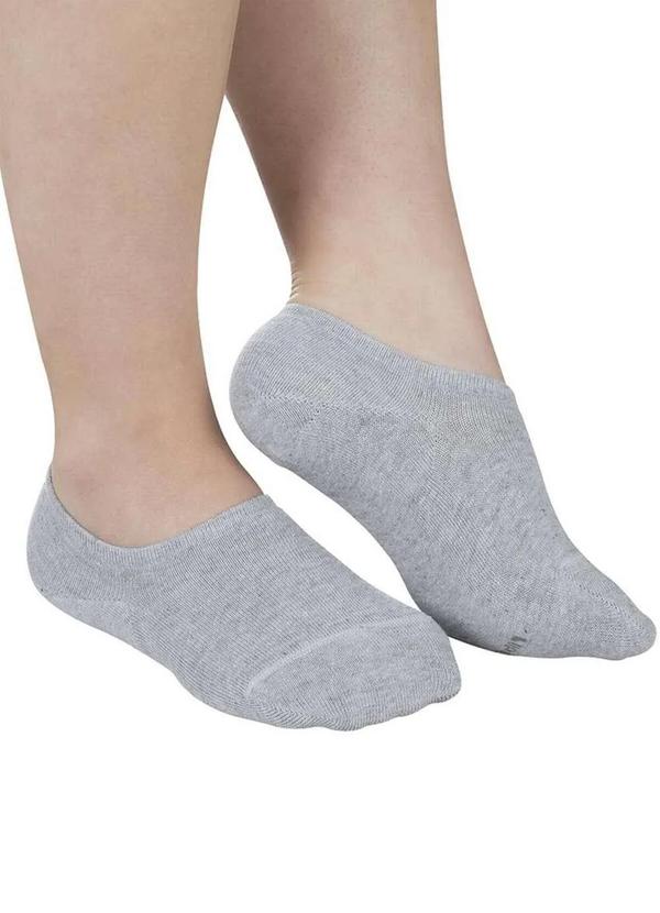 Meia Invisível Lupo 4270-002 8020-Cinza - Meias Sao Jorge
