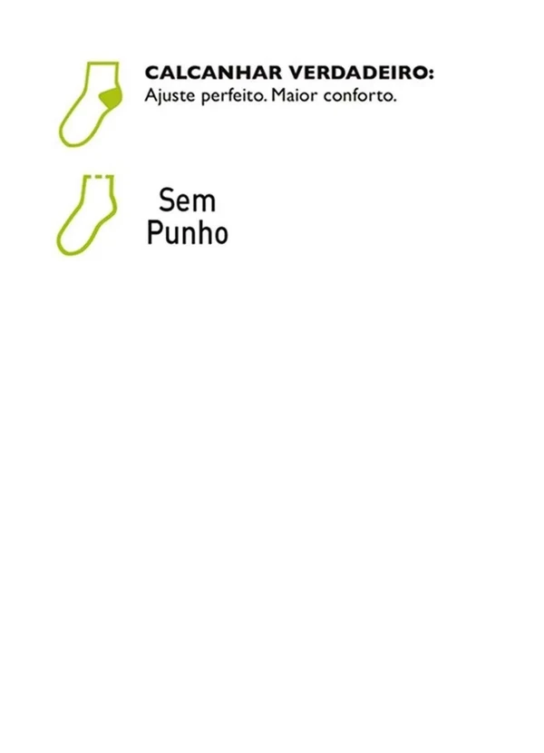 Lupo - Meia sem Punho Cano Médio Lupo 4421-001 111-Branco 2