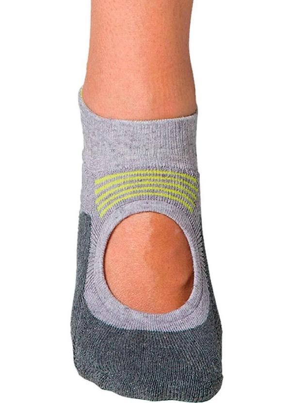 Sapatilha Antiderrapante Pilates Lupo 3286-002 8020-Cinza - Meias
