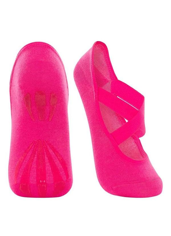 Lupo - Sapatilha Antiderrapante Pilates Lupo 4942-006 5450-Rosa-Fruti