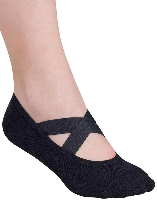 Lupo - Sapatilha Antiderrapante Pilates Lupo 4942-006 9990-Preto 2