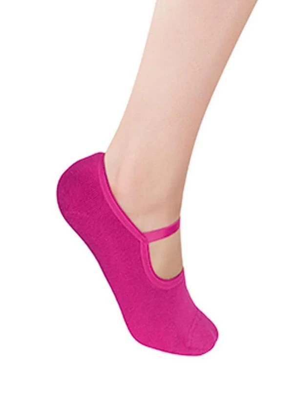 Selene - Sapatilha Antiderrapante Pilates Selene 7850-003 800-Pink-Escuro