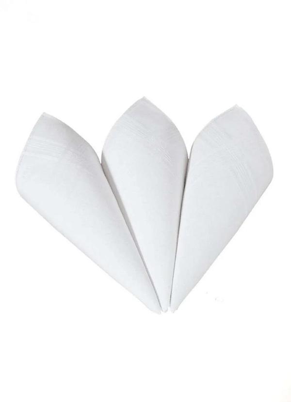 Presidente - Lenços Premier 2405 B C/3 Branco