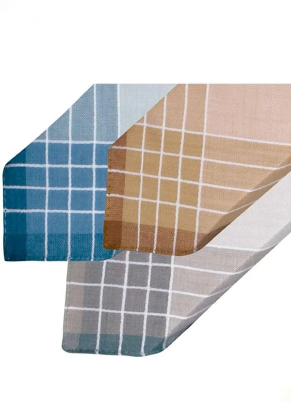 Presidente - Lenços Premier 704 C/3 Xadrez