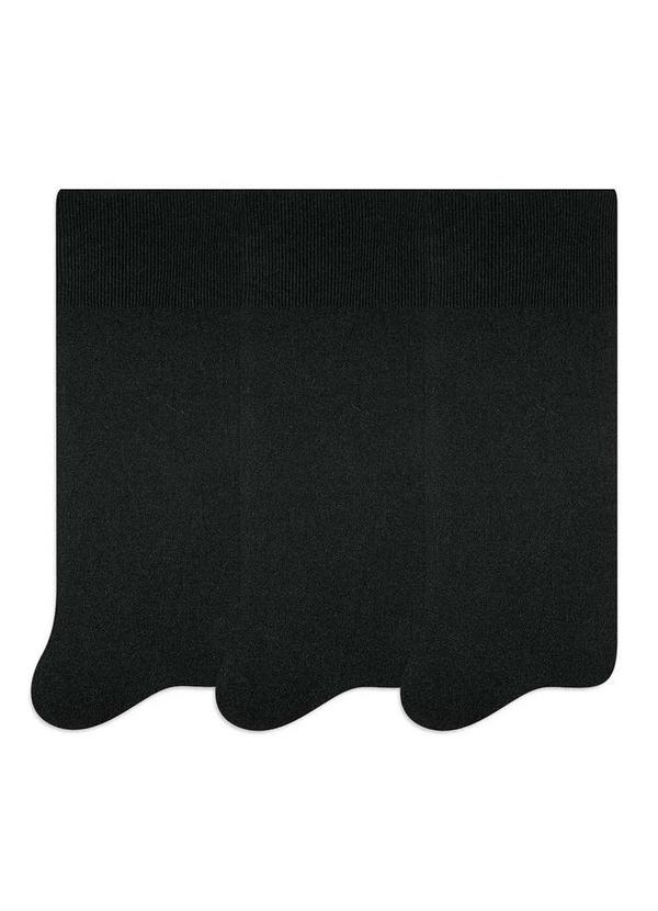 Selene - Kit/3 Meia Selene 3033-001 996-Preto/Preto/Preto