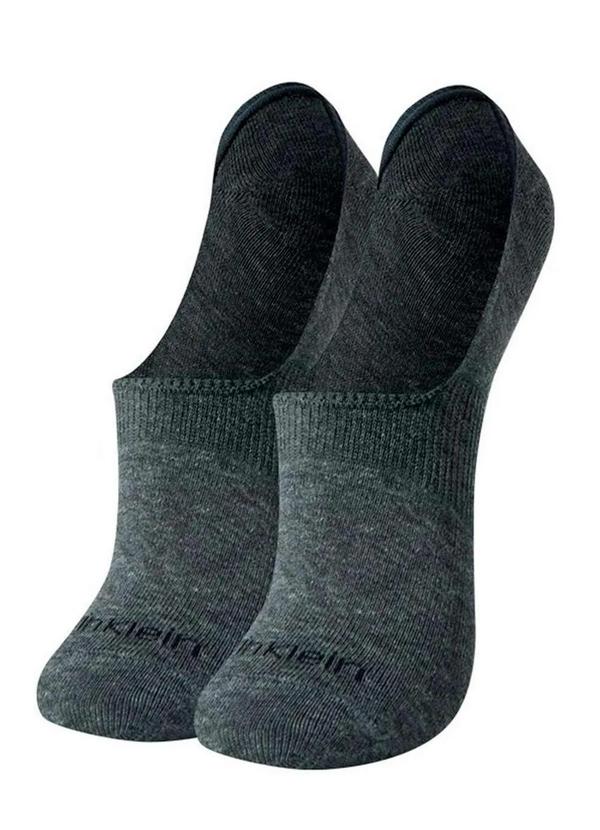 Calvin Klein - Kit 2 pares de Meias Invisível Calvin Klein C27.01 Cz06-Grafite