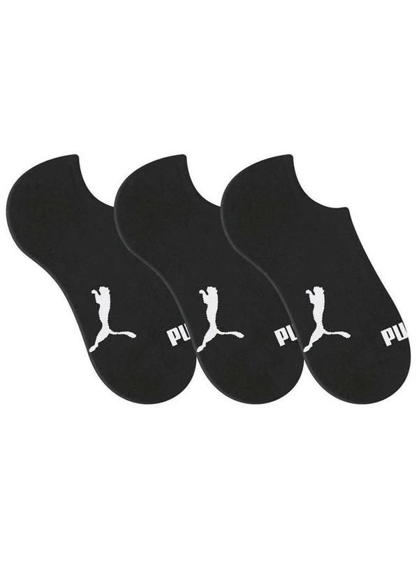 Puma - Kit com 3 Meias Puma 4515-001 998-Preto
