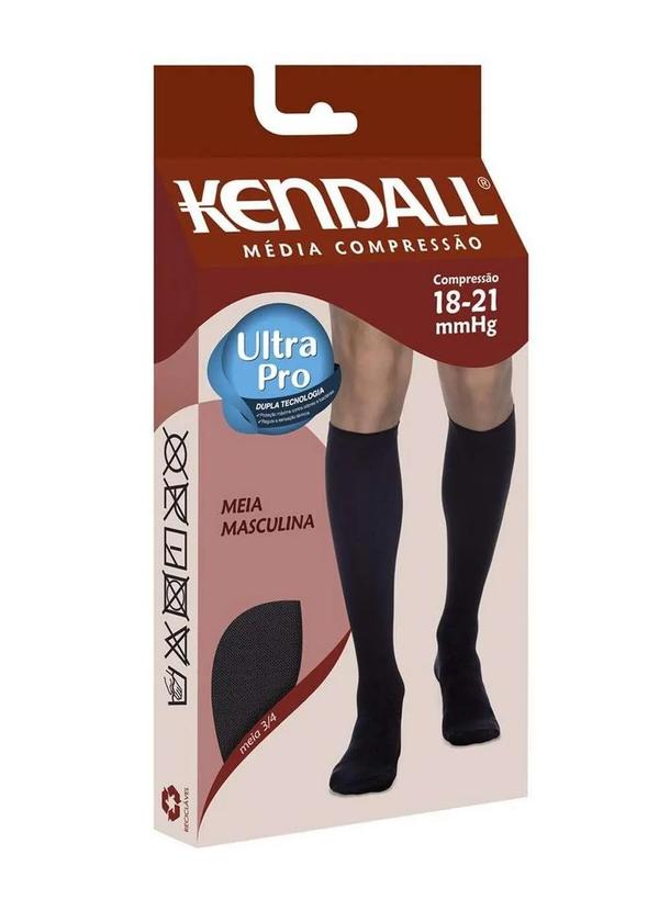 Kendall - Meia 3/4 Kendall Média Compressão Masculina Marrom