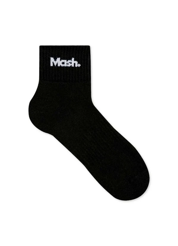 Mash - Meia Esportiva Cano Curto Mash 215.17 Pt00-Preto