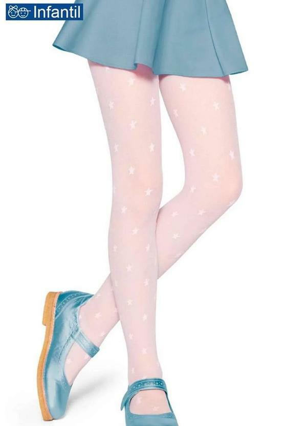 Lupo - Meia Calça Infantil Fio 20 Estrelinhas Lobinha 2515-003 100-Branca