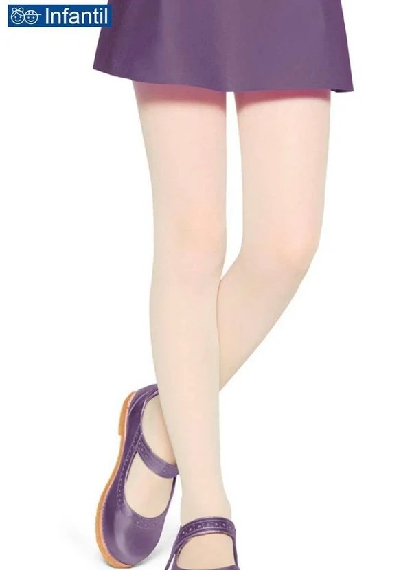 Lupo - Meia Calça Infantil Fio 20 Lobinha 2570-001 612-Champanhe-Paris