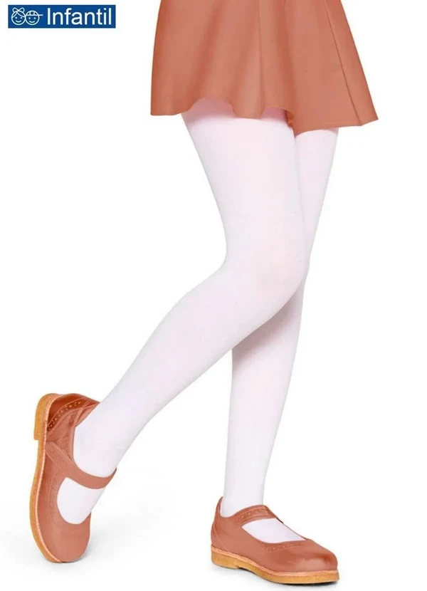 Meia Calça Infantil Fio 40 Opaca Lobinha 2530-001 100-Branca
