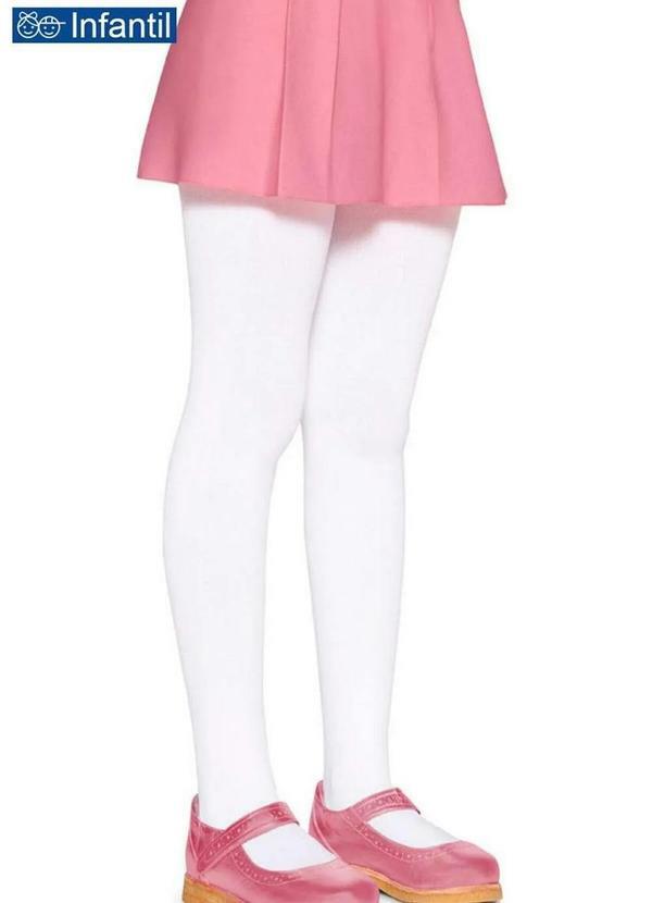Lupo - Meia Calça Infantil Fio 80 Opaca Lobinha 2576-001 100-Branca