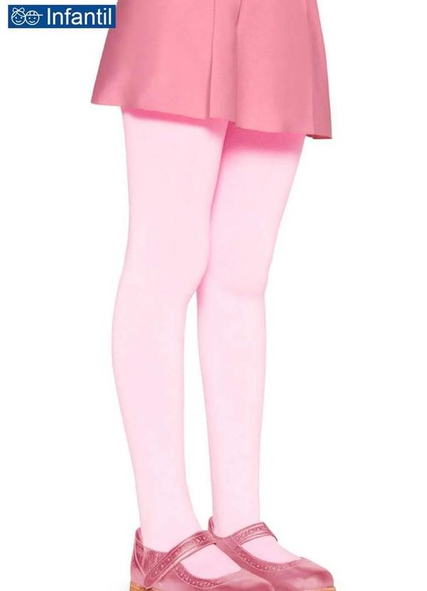 Lupo - Meia Calça Infantil Fio 80 Opaca Lobinha 2576-001 522-Rosa