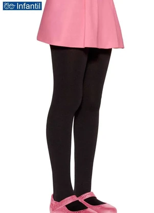 Lupo - Meia Calça Infantil Fio 80 Opaca Lobinha 2576-001 - LUPO