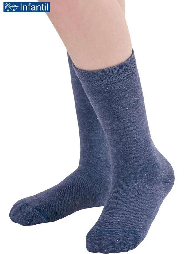 Lupo - Meia 3/4 Infantil Lupo 2670-009 2891-Mescla-Jeans