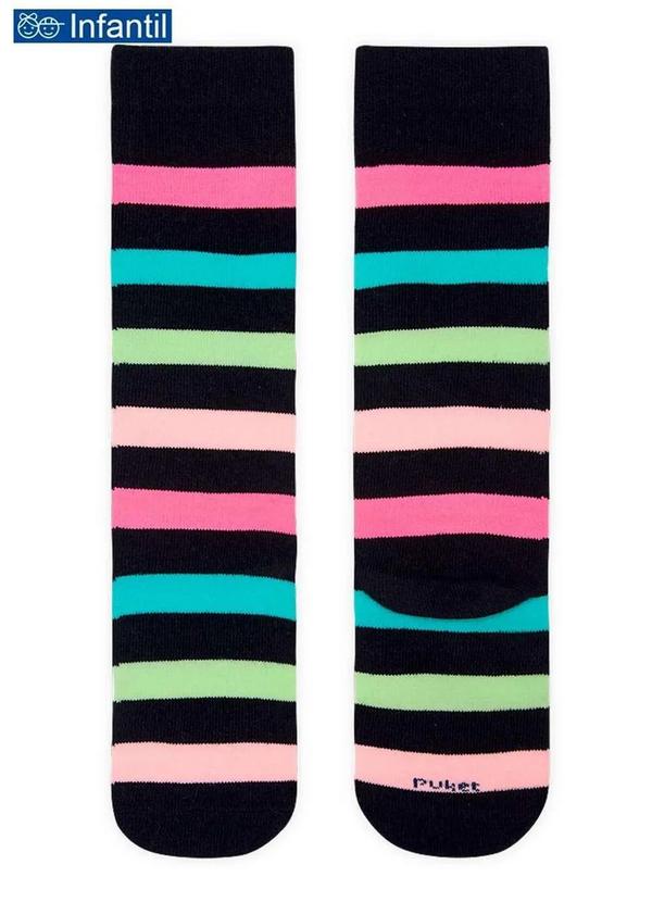 Puket - Meia 3/4 Infantil Puket 8240 3549-390-Azul-Marinho