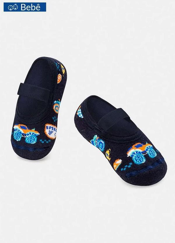 Puket - Sapatilha Bebê Antiderrapante Puket 7039 3488-390-Azul-Marinho