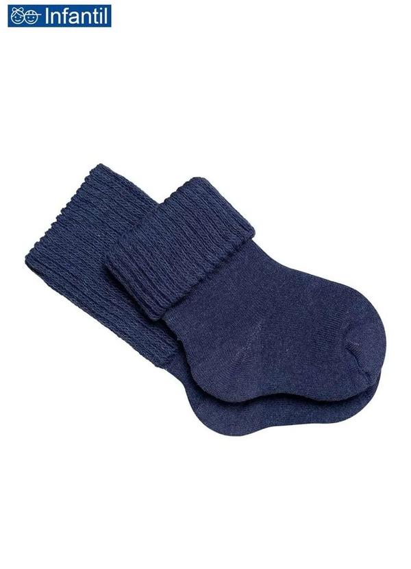 Lupo - Meia Bebê Cano Médio Lupo 2057-003 2891-Mescla-Jeans