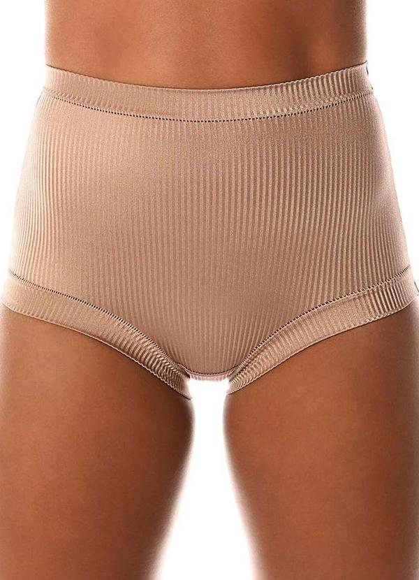 Demillus - Calcinha Alta Bourbon Demillus 26406 55-Bege-Rosado