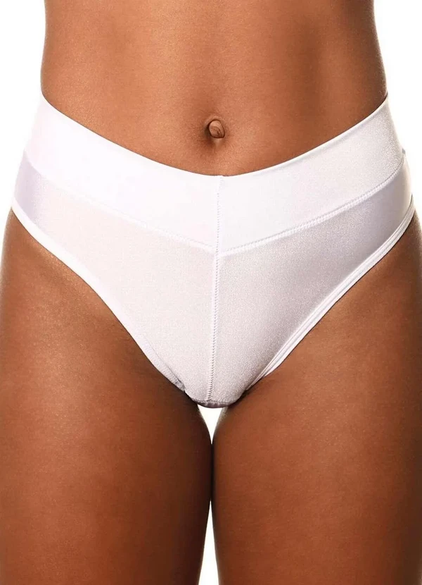 Demillus - Calcinha Alta Cítara Demillus 26065 20-Branca