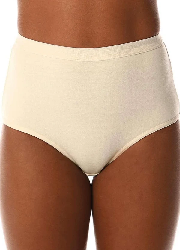 Demillus - Calcinha Alta Cotton Demillus 57051 14-Perola