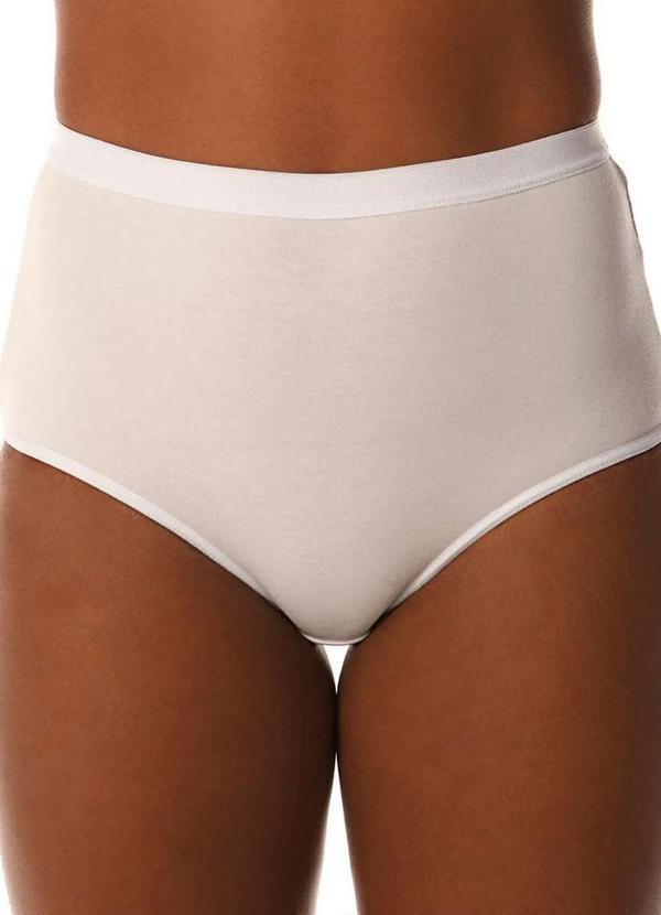 Demillus - Calcinha Alta Cotton Demillus 57051 20-Branca