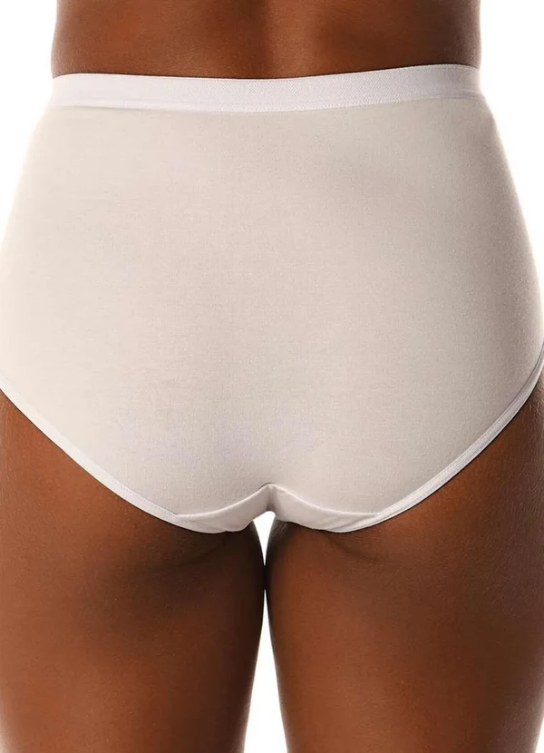 Demillus - Calcinha Alta Cotton Demillus 57051 20-Branca 2