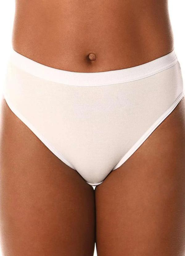 Demillus - Calcinha Alta Lithos Demillus 26014/56014 20-Branca