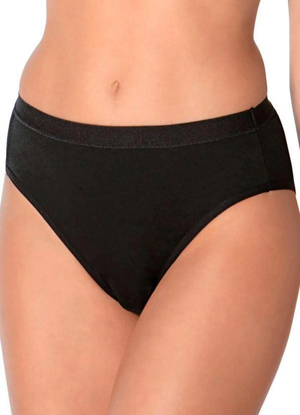 Demillus - Calcinha Alta Lithos Demillus 26014/56014 27-Preto