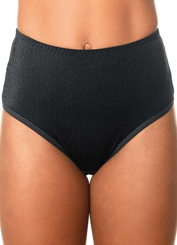 Demillus - Calcinha Alta Nova Bibelô Demillus 57487 27-Preto