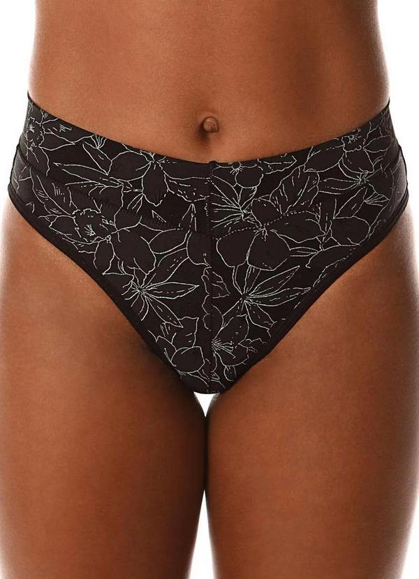 Demillus - Calcinha Alta Olimpo Demillus 26639 27-Preto