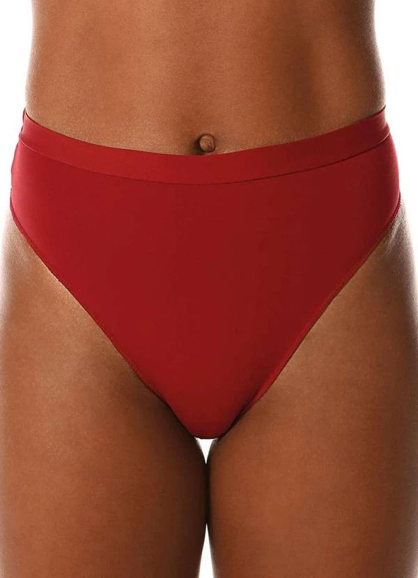 Demillus - Calcinha Alta Pele de Seda Demillus 26826 06-Carmim