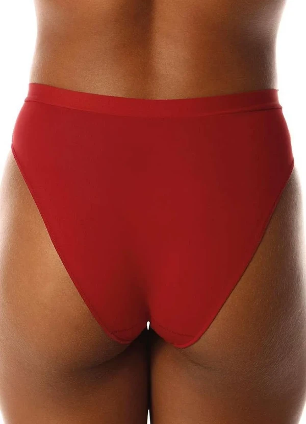 Demillus - Calcinha Alta Pele de Seda Demillus 26826 06-Carmim 2