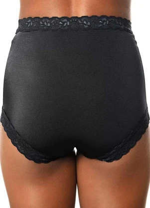 Calcinha Alta Safira (Preto) Demillus 57330 - DEMILLUS
