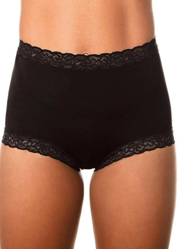 Demillus - Calcinha Alta Safira Demillus 57330 27-Preto