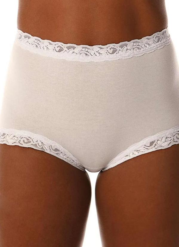 Demillus - Calcinha Alta Secret Demillus 57001 20-Branco