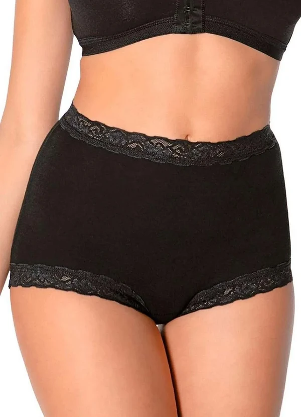 Demillus - Calcinha Alta Secret Demillus 57001 27-Preto