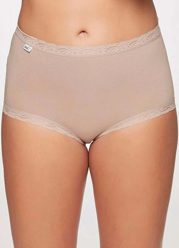 Triumph - Calcinha Alta Star Max Triumph 24649 48-Mink