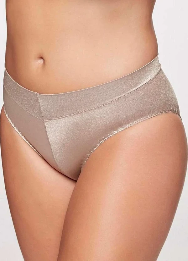 Triumph - Calcinha Alta Stepy Midi Triumph 24657 48-Mink 3