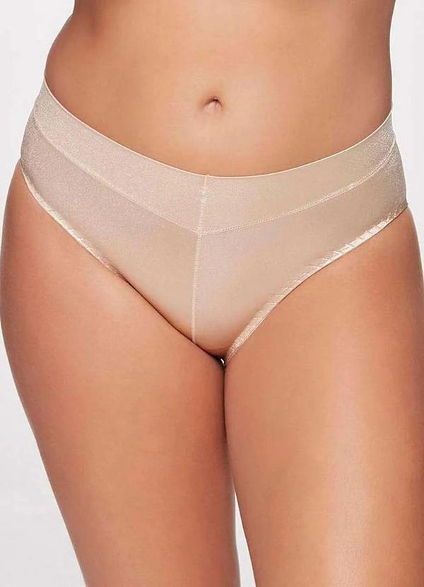 Triumph - Calcinha Alta Stepy Midi Triumph 24657 82-Tender-Beige
