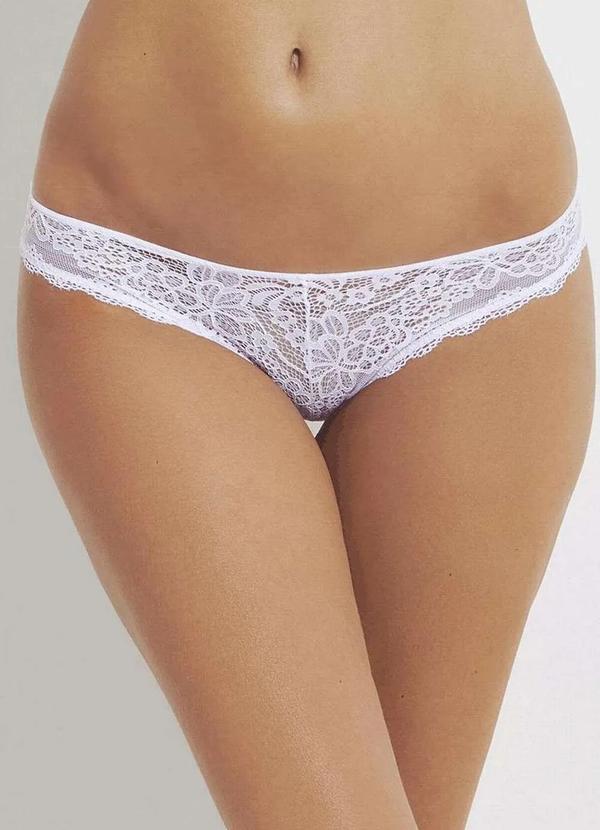 Bonjour - Calcinha Biquíni Bonjour Ft35990 Brc-Branco