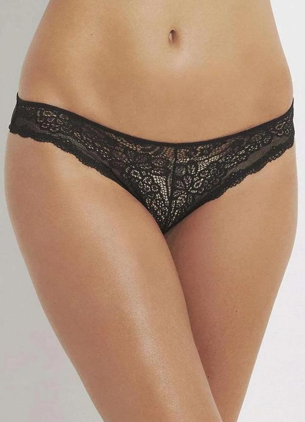 Bonjour - Calcinha Biquíni Bonjour Ft35990 Pto-Preto